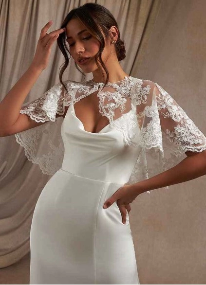 Wocenet Hephzibah Lace Tulle Wrap