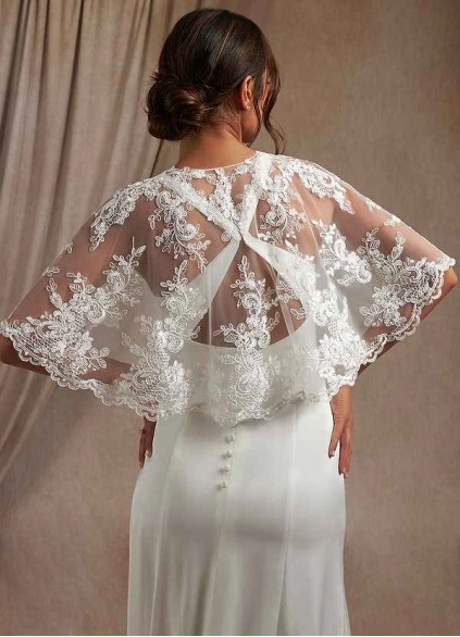 Wocenet Hephzibah Lace Tulle Wrap