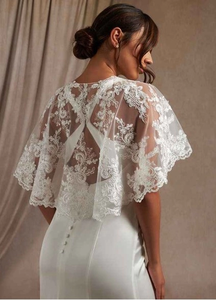 Wocenet Hephzibah Lace Tulle Wrap