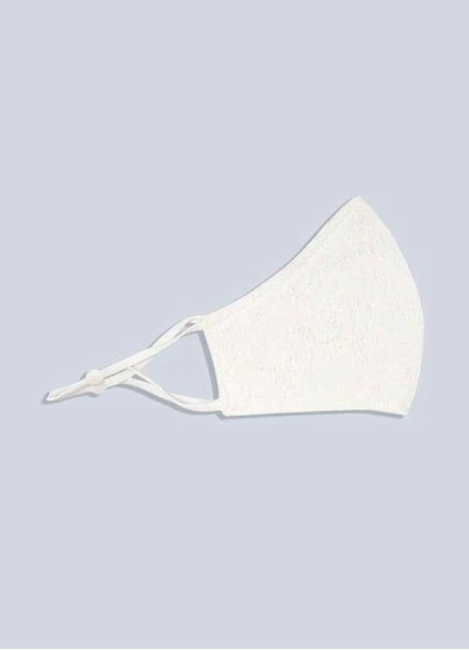 Wocenet Non-Medical Ivory Lace Reusable Face Mask