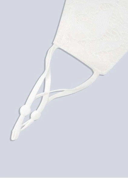 Wocenet Non-Medical Ivory Lace Reusable Face Mask