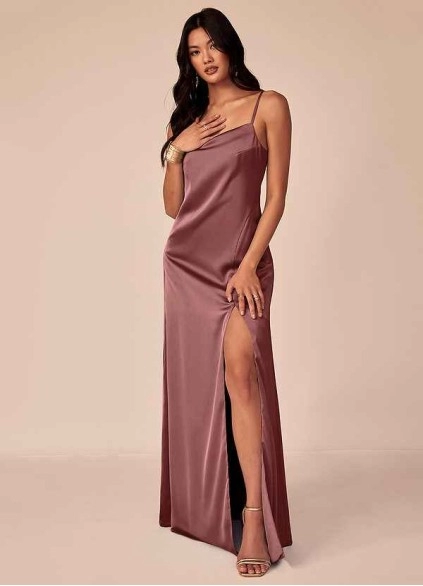 Wocenet Briza Stretch Satin Dress