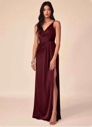 Wocenet Aqua Stretch Satin Dress