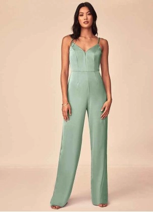 Wocenet Elizabella Stretch Satin Jumpsuit