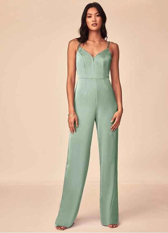 Wocenet Elizabella Stretch Satin Jumpsuit