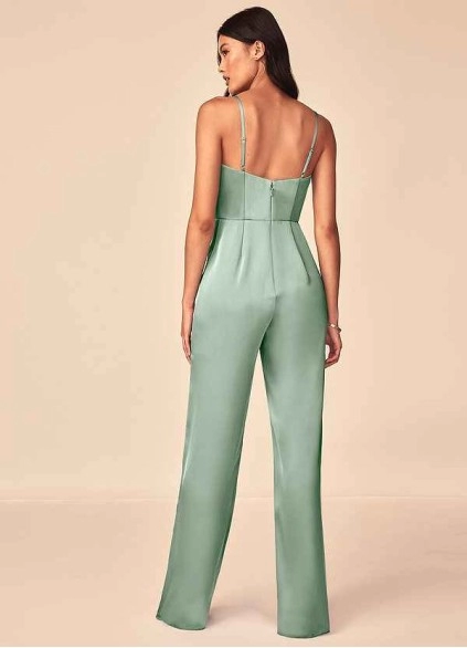Wocenet Elizabella Stretch Satin Jumpsuit