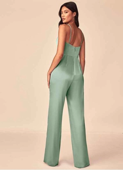 Wocenet Elizabella Stretch Satin Jumpsuit