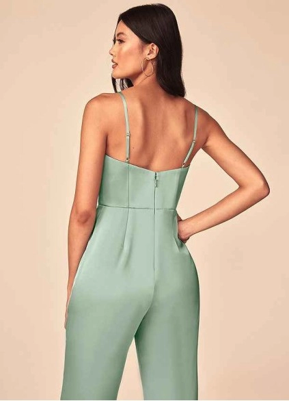 Wocenet Elizabella Stretch Satin Jumpsuit