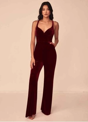 Wocenet Emmette Velvet Jumpsuit