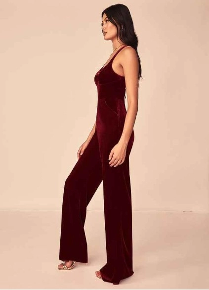 Wocenet Emmette Velvet Jumpsuit