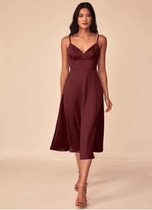 Wocenet Dottie Stretch Satin Dress