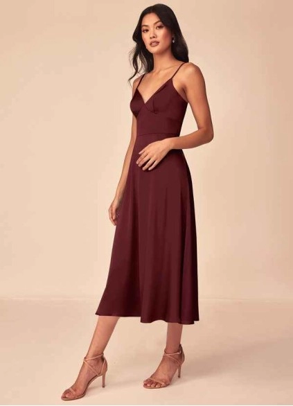 Wocenet Dottie Stretch Satin Dress