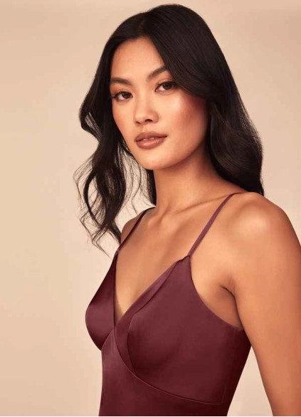 Wocenet Dottie Stretch Satin Dress