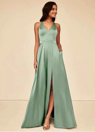Wocenet Ceria Stretch Satin Dress