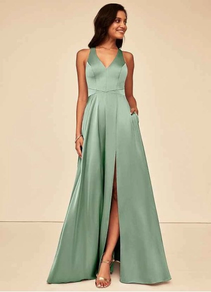 Wocenet Ceria Stretch Satin Dress