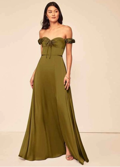 Wocenet Asha Stretch Satin Dress