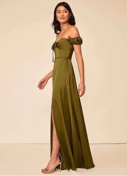 Wocenet Asha Stretch Satin Dress