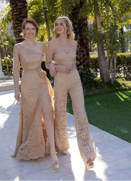 PT101 3 Signature Lace One-shoulder Gown