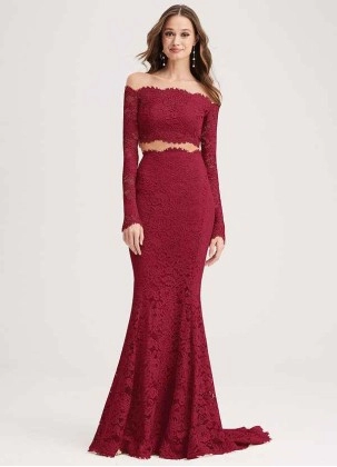 PT101 4 Wocenet Signature Lace Long-sleeved Crop Top