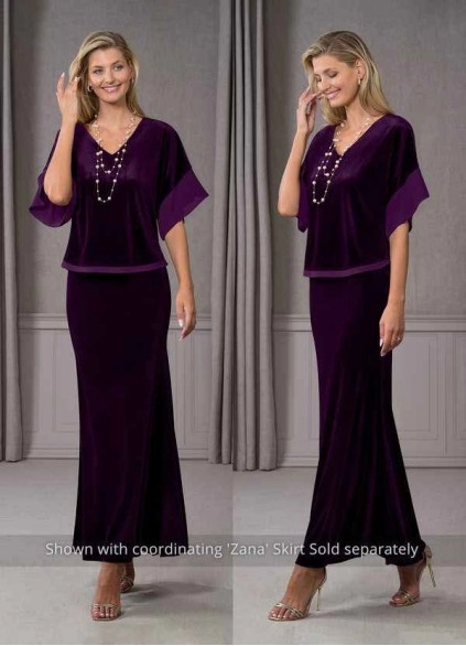Wocenet Fianna Velvet Blouse
 ( Final Sale )