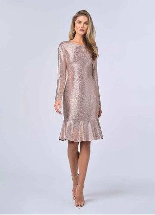 UpStudio Metallic Foiled Shift Dress
