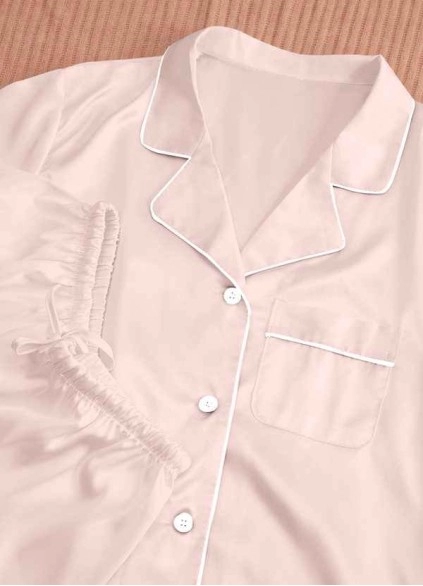 Amber Satin Pajama Set