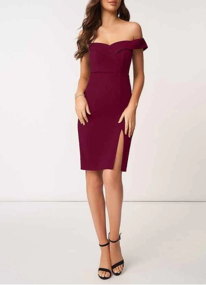 AZ Occasions True Love Stretch Crepe Short Dress