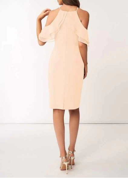 AZ Occasions So Lovely Chiffon Midi Dress