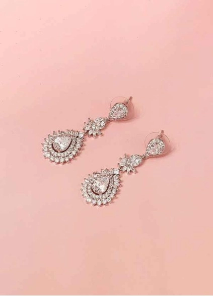 Sun Cluster Crystal Earrings
