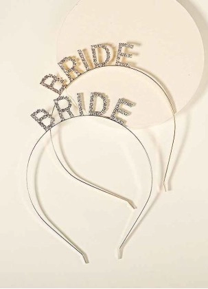 Glittering Bride Headband