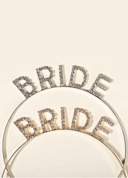 Glittering Bride Headband