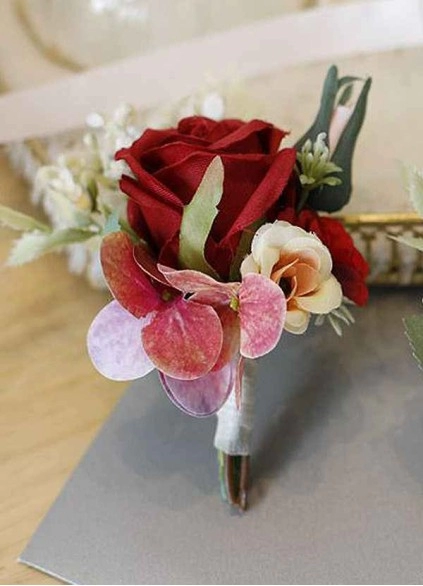 Red Rose Boutonniere